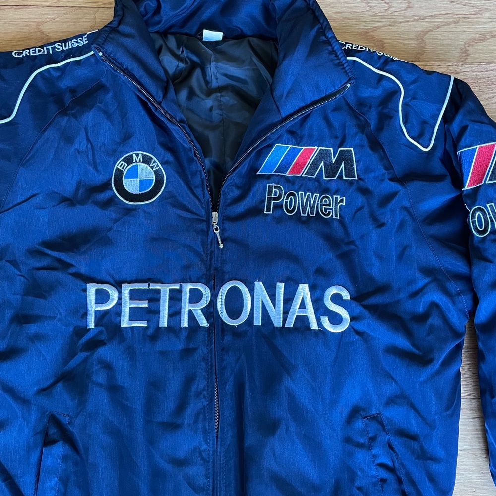 Formula 1 BMW Racing Jacket Men’s F1 Embroidered Retro Y2k Unisex - Picture 4 of 7
